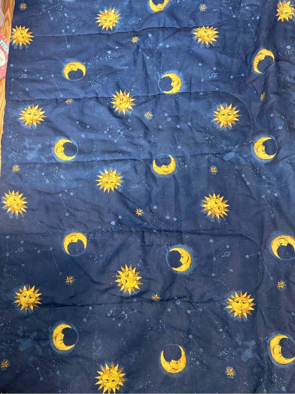 90s Celestial Sun & Moon Navy Comforter - Full (80”x88”) Excellent condition